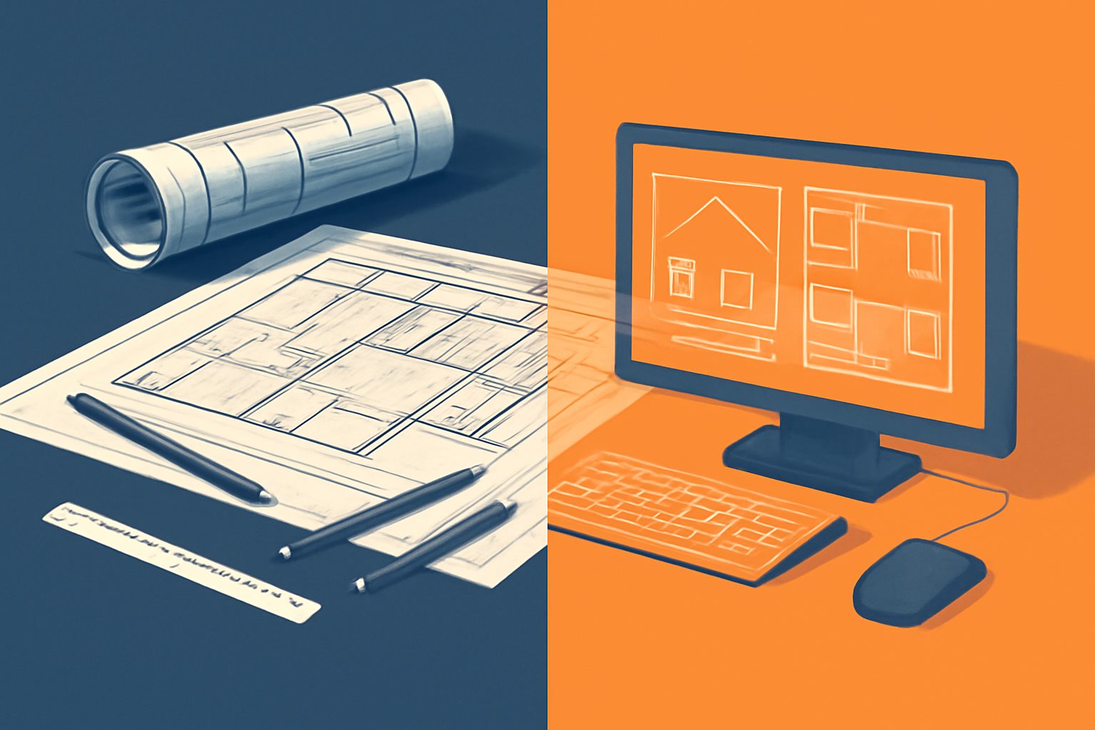 Paper drawings versus CAD